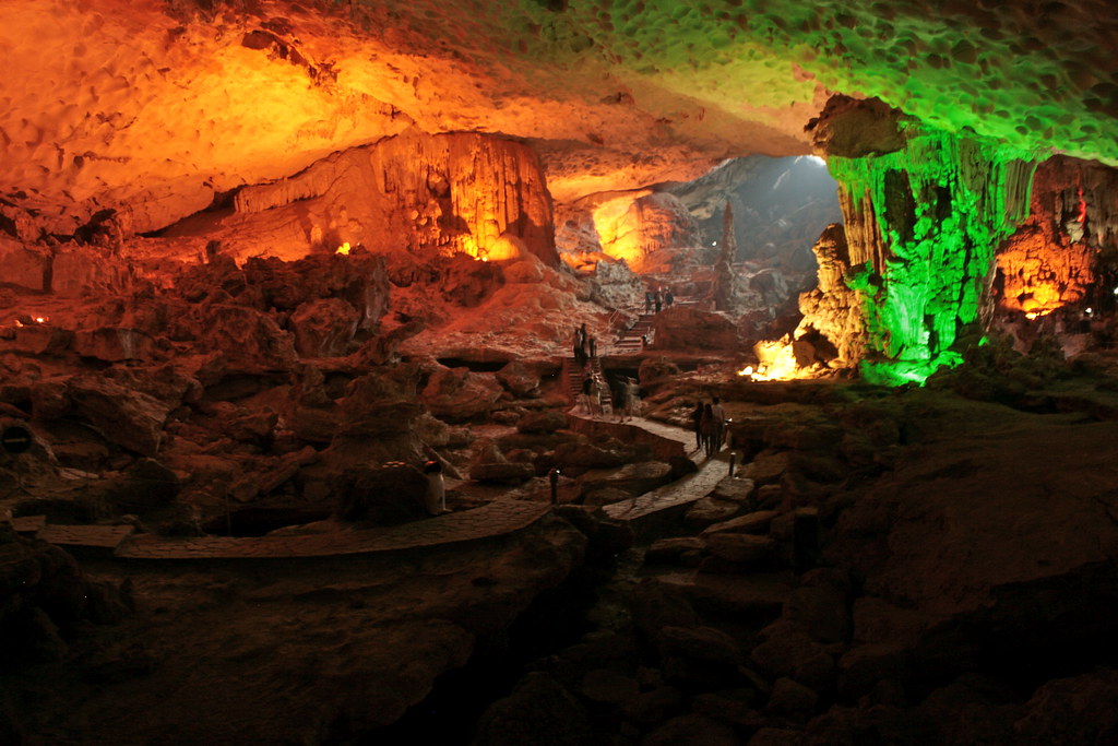 Majestic entrance to Dau Go Cave