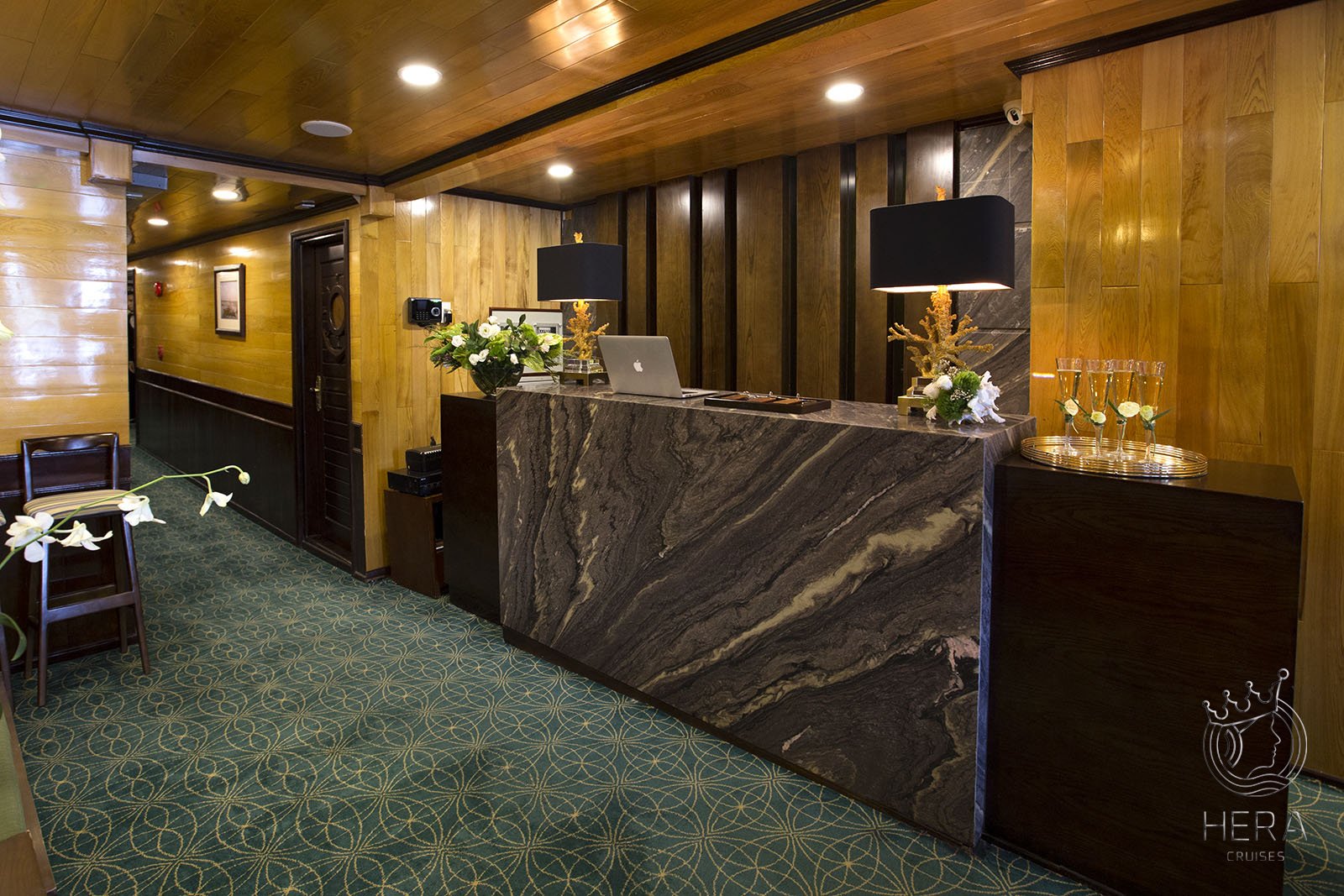 Reception on first floor